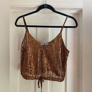 Zara sequence crop tank top NWT